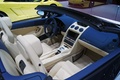 Mondial de l'Automobile de Paris 2012 - Lamborghini Gallardo LP550-2 Spyder bleu intérieur