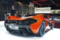 Mondial de l'Automobile de Paris 2012 - McLaren P1 orange 3/4 arrière droit 2