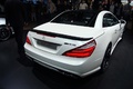 Mondial de l'Automobile de Paris 2012 - Mercedes SL63 AMG blanc mate 3/4 arrière droit