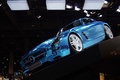 Mondial de l'Automobile de Paris 2012 - Mercedes SLS AMG Electric Drive bleu chrome 3/4 avant gauche