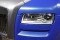 Mondial de l'Automobile de Paris 2012 - Rolls Royce Ghost bleu/gris phare avant