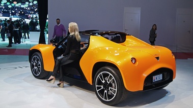 Mondial de l'Automobile de Paris 2012 - Venturi America orange 3/4 arrière gauche