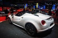 Alfa Romeo 4C Spider blanc 3/4 arrière gauche