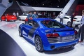 Audi R8 LMX bleu 3/4 arrière gauche 