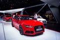 Audi RS6 rouge 3/4 avant droit