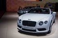 Bentley Continental GTC V8 S blanc 3/4 avant gauche 