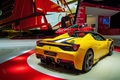 Ferrari 458 Speciale A jaune 3/4 arrière droit