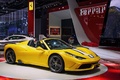 Ferrari 458 Speciale A jaune 3/4 avant droit