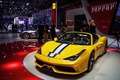 Ferrari 458 Speciale A jaune 3/4 avant gauche 