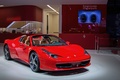 Ferrari 458 Spider rouge 3/4 avant droit