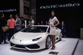 Lamborghini Huracan blanc 3/4 avant gauche 