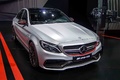 Mercedes C63 AMG S gris satiné 3/4 avant droit