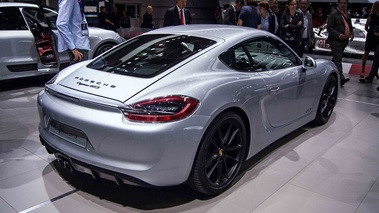 Porsche Cayman GTS gris 3/4 arrière droit