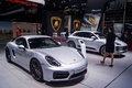 Porsche Cayman GTS gris 3/4 avant droit 