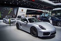 Porsche Cayman GTS gris 3/4 avant droit 