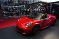 Mondial de l'Automobile de Paris 2016 - Alfa Romeo 4C Spider rouge 3/4 avant gauche