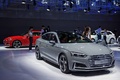 Mondial de l'Automobile de Paris 2016 - Audi S5 II Sportback gris 3/4 avant droit