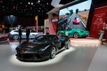 Mondial de l'Automobile de Paris 2016 - Ferrari LaFerrari Aperta noir 3/4 avant gauche