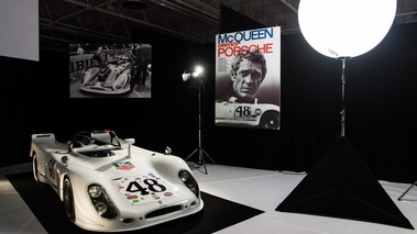 Mondial de l'Automobile de Paris 2016 - Porsche 908/2 blanc 3/4 avant droit