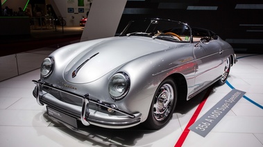 Mondial de l'Automobile de Paris 2018 - Porsche 356 Speedster gris 3/4 avant gauche