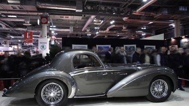 Rétromobile 2012 - Delahaye T145 Coupe anthracite profil