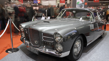 Rétromobile 2012 - Facel Vega anthracite 3/4 avant gauche