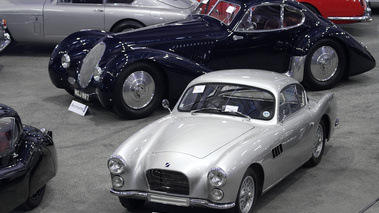 Vente Bonhams - Talbot-Lago gris 3/4 avant gauche vue de haut