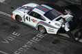 Rétromobile 2013 - Porsche 935 Martini 3/4 arrière gauche vue de haut