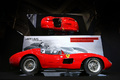 Rétromobile 2016 - Ferrari 335 S Spider rouge profil