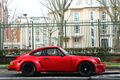 Rétromobile 2016 - Porsche 911 3.0 RSR rouge profil