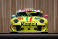 Rétromobile 2016 - Porsche 993 Carrera Cup jaune face avant