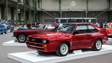 Bonhams - Paris 2017 - Audi Quattro Sport Coupé rouge 3/4 avant gauche