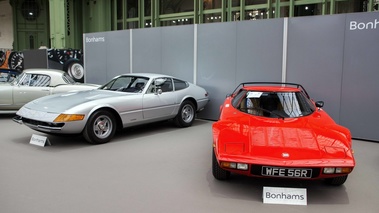 Bonhams - Paris 2017 - Lancia Stratos rouge & Ferrari 365 GTB/4 Daytona gris