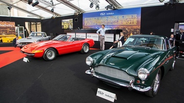 RM Auctions - Paris 2017 - Aston Martin DB4 vert 3/4 avant gauche