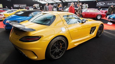 RM Auctions - Paris 2017 - Mercedes SLS AMG Black Series jaune 3/4 arrière droit