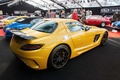 RM Auctions - Paris 2017 - Mercedes SLS AMG Black Series jaune 3/4 arrière droit