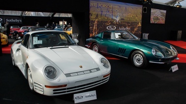 RM Auctions - Paris 2017 - Porsche 959 S blanc 3/4 avant droit