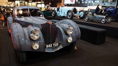 Rétromobile 2017 - Bugatti Type 57 SC Atlantic anthracite face avant