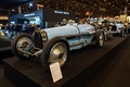 Rétromobile 2017 - Bugatti Type 59 Grand Prix bleu 3/4 avant gauche