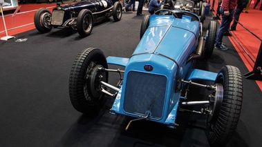 Rétromobile 2017 - Delage 1500 GP bleu face avant