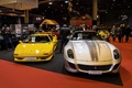 Rétromobile 2017 - Ferrari 599 GTO gris & Lamborghini Diablo VT jaune 