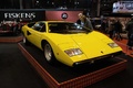 Rétromobile 2017 - Lamborghini Countach LP400 jaune 3/4 avant droit