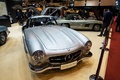 Rétromobile 2017 - Mercedes 300 SL gris face avant