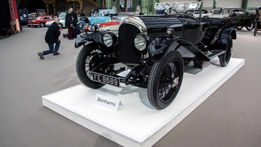 Bonhams - Paris 2018 - Bentley noir 3/4 avant gauche