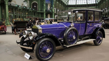 Bonhams - Paris 2018 - Rolls Royce violet/noir 3/4 avant gauche