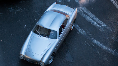 Rétromobile 2018 - ancienne gris 3/4 avant gauche vue de haut