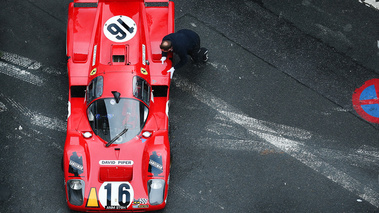 Rétromobile 2018 - Ferrari 512M rouge vue du dessus