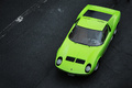 Rétromobile 2018 - Lamborghini Miura LP400 vert 3/4 avant gauche vue de haut