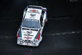 Rétromobile 2018 - Lancia Delta Gr. IV Martini 3/4 avant gauche vue de haut