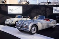 RM Auctions Paris sale 2015 - Jaguar XK120 Roadster gris 3/4 avant gauche